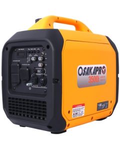 Backyard Co. 3500 Watt Portable Generator with CO Sensor and Inverter Technology, Yellow