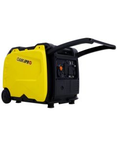 Backyard Co. Outdoor Plastic Inverter Generator with Eco Mode, Foldable Handle and Wheels, Yellow