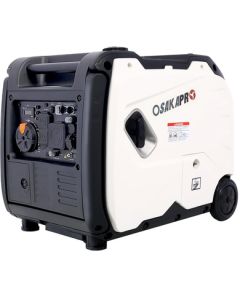 Backyard Co. Outdoor Plastic Inverter Generator with Eco Mode, Foldable Handle and Wheels, Gray