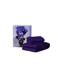 SoftStretch Twin/Twin XL Sheets with Moisture-Wicking Bamboo Viscose, Set of 6, Deep Purple