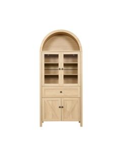 Vintage Dome Cabinet With High Quality Materials And Large Storage Space In - Natural