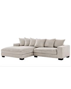 Luxe - Oversized 2 Piece Left Facing Sectional Couches For Living Room, L Shaped Sofa With Chaise - Ivory