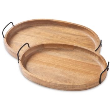 Ashley - Brown/Black Jocelyne Tray Set (2/CN)