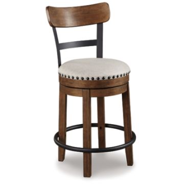Ashley - Brown Valebeck Upholstered Swivel Barstool (1/CN)