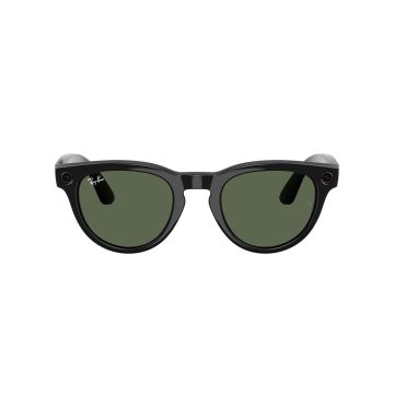 Ray-Ban Meta AI Sunglasses - Headliner - Shiny Black/G15 Green