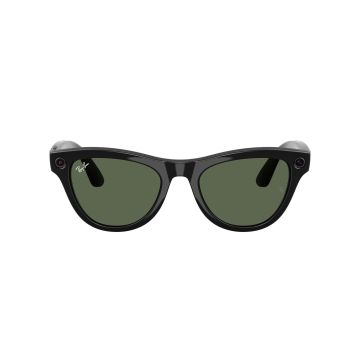 Ray-Ban Meta AI Sunglasses - Skyler - Shiny Black/G15 Green