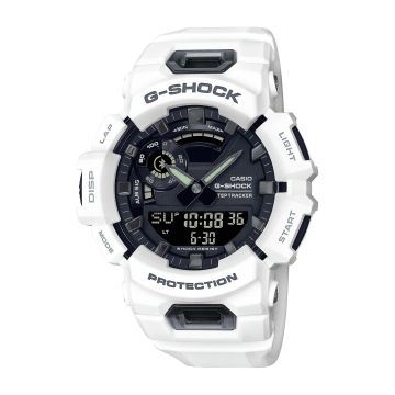 G-Shock  - Mens G-Squad Smartphone Link White Resin Smartwatch Black Dial