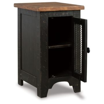 Ashley - Black/Brown Valebeck Chair Side End Table