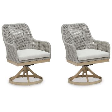 Ashley - Seton Creek Outdoor Swivel Dining Chair (Set of 2)