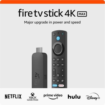 Amazon - Fire TV Stick 4K Max streaming device - supports Wi-Fi 6E - Ambient Experience - Black