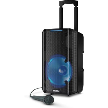 ION Trouper 300 Battery Powered Portable Speaker System with Multi-Channel Mixer and Lights