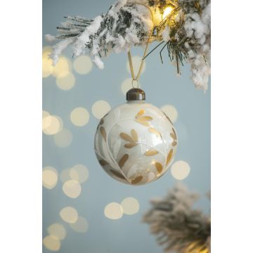 Christmas Ball Ornaments, Decorative Hanging Ball Christmas Tree Ornaments For Holiday Party Decorations (Set of 12) - White