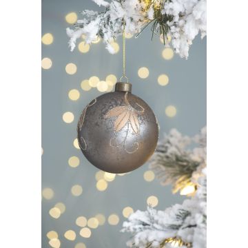 Christmas Ball Ornaments, Decorative Hanging Ball Christmas Tree Ornaments For Holiday Party Decorations (Set of 6) - Silver