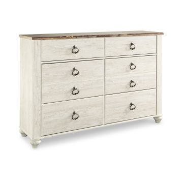 Ashley - Willowton Six Drawer Dresser
