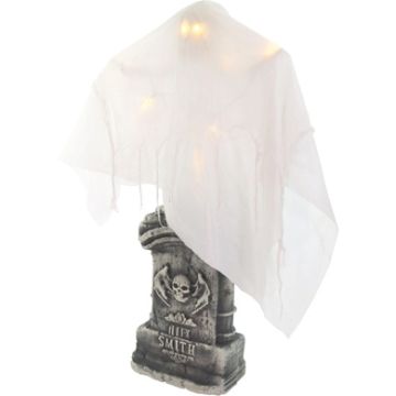 Haunted Hill Farm 4 ft. Touch-Activated Lightup Ghost with Tomb Halloween Accessory
