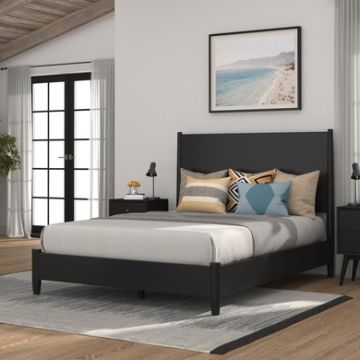Flynn Full Platform Bed, Black