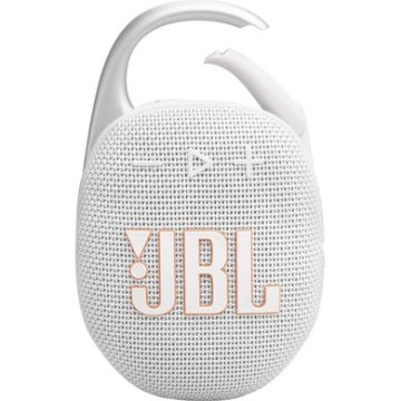 JBL - Clip 5 Portable Bluetooth Speaker - White