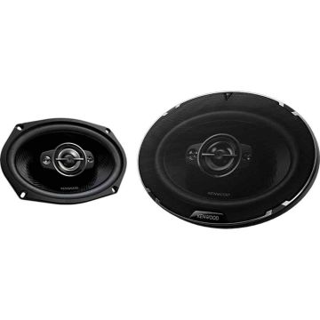 Kenwood - 6x9 inch Oval 4 - Way Car Speakers - Black