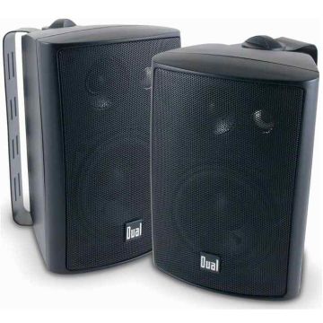 4 inch 3-Way Indoor/Outdoor Speakers - Black