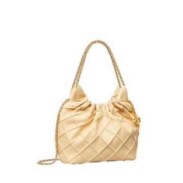 Tory Burch Fleming Hobo Bag (Mini, Vanilla)