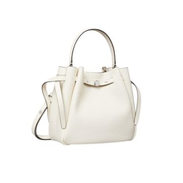 Tory Burch Romy Bucket Bag (Light Cream)