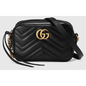 Gucci GG Marmont Mini Shoulder Bag - Black
