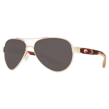 Costa Del Mar Loreto Polarized Sunglasses  - Rose Gold/Gray