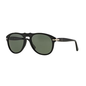 Persol PO0649 Sunglasses - Black/Crystal Green