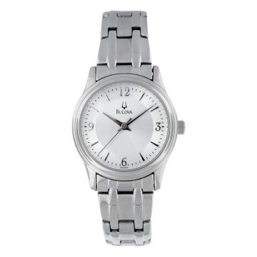 Bulova  - Ladies Corporate Collection Silver-Tone Stainless Steel Watch Silver Dial