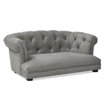 Kiki - Chesterfield Dog Sofa Bed Medium-Dark Gray