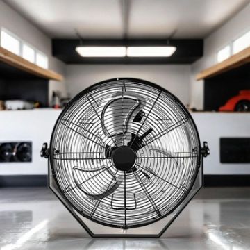 High Velocity 3 Speed Air Circulator Metal Wall Mount Fan-Small