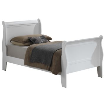 Twin Bed Traditional Charming - White