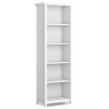 Acadian - 5 Shelf Bookcase - White