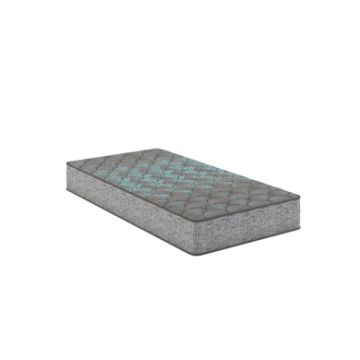 Comfort Care - 7" Queen Size, Foam Core Mattress, Medium Comfort - Gray / Blue