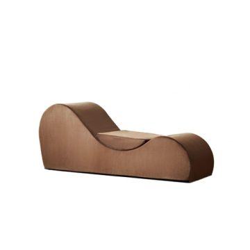 Solace - Chaise Lounge Chair Relaxation, Ergonomic Design With Soft Yet Firm High Density Foam Core, Removable Machinewashable Cover - Brown