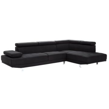 Riveredge - Sectional Modern - Black