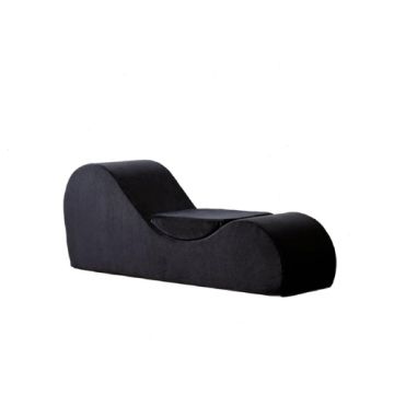 Solace - Chaise Lounge Chair Relaxation, Ergonomic Design With Soft Yet Firm High Density Foam Core, Removable Machinewashable Cover - Black