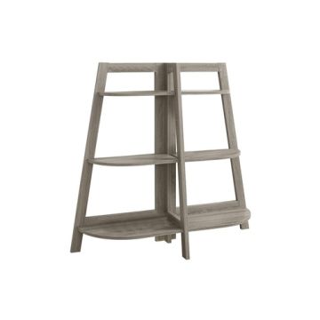 Bookshelf, Bookcase, Etagere, 3 Tier, For Office, Contemporary & Modern - Taupe