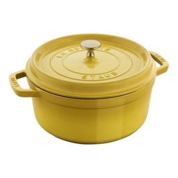 Staub - 4qt Cast Iron Round Dutch Oven Citron
