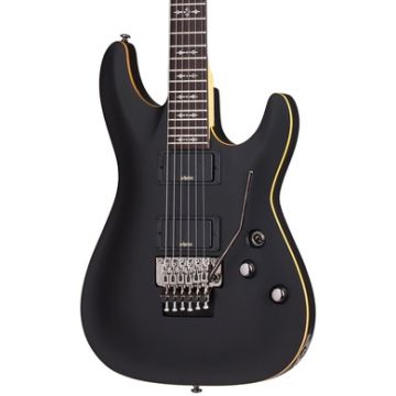 Schecter Demon-6 FR Electric Guitar. Aged Black Satin