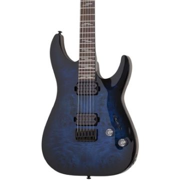Schecter Omen Elite-6 Electric Guitar - See Thru Blue Burst