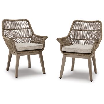 Ashley - Beach Front Arm Chair with Cushion (Set of 2)