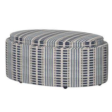Casey Old Town Stripe Reversible Tray Top Storage Ottoman