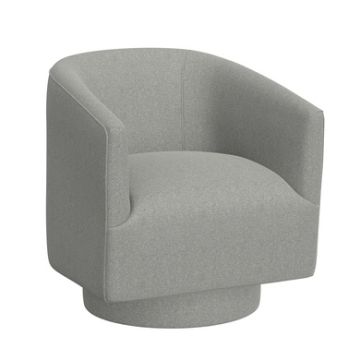 Brylee Meteor Gray Swivel Accent Chair
