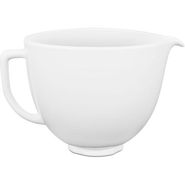 KitchenAid 5-Qt. Titanium-Reinforced Ceramic Bowl for Tilt-Head Stand Mixers, White Chocolate