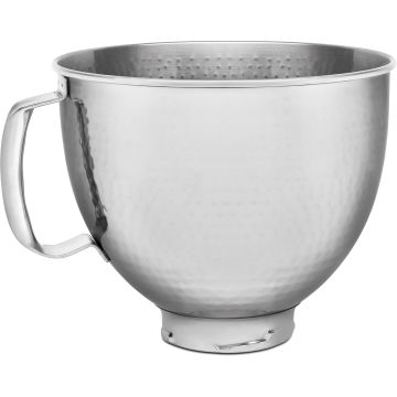 KitchenAid 5-Quart Tilt-Head Hammered Stainless Steel Bowl