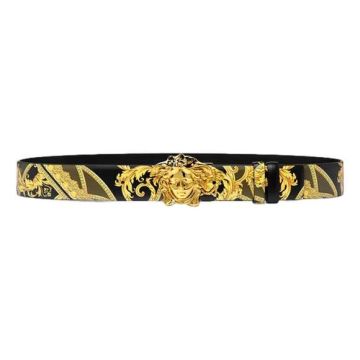 Versace La Medusa Baroque Reversible Calfskin Belt 75/30