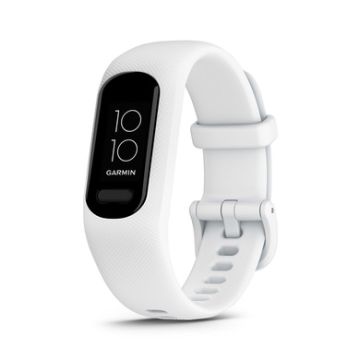 Garmin - vivosmart 5 Fitness Tracker - Small/Medium White/Black