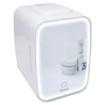 Cooluli - Glow 4L Mini Skincare Fridge w/ Mirror & LED Light White