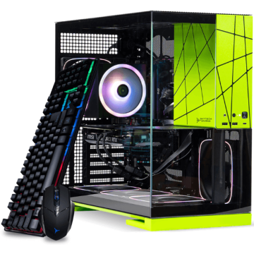 Skytech Gaming - Venom Gaming Tower - Green